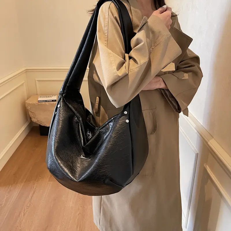 Women's Crossbody Tote Bag Brown Korean Style 2024 - Image 6
