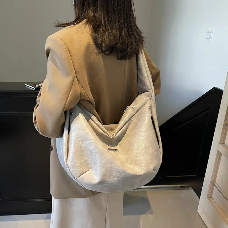 Women's Crossbody Tote Bag Brown Korean Style 2024 - Image 7