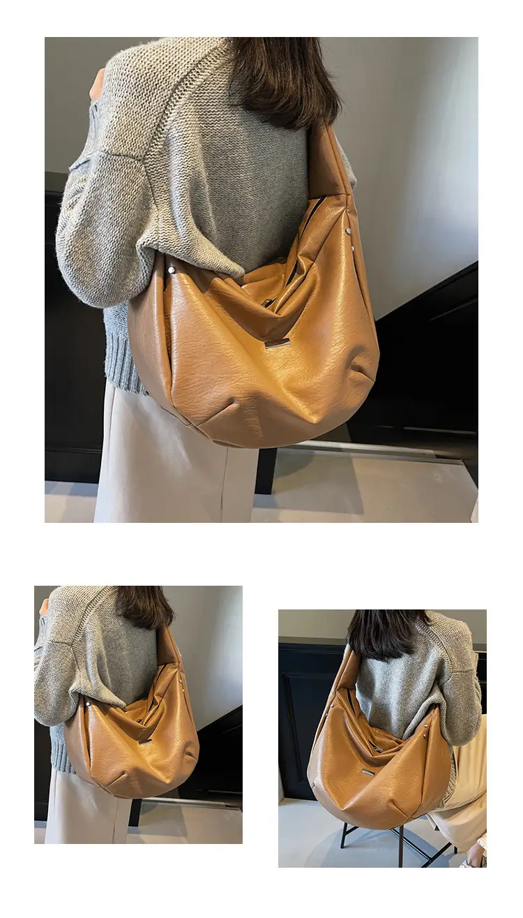 Women's Crossbody Tote Bag Brown Korean Style 2024 — feature 12