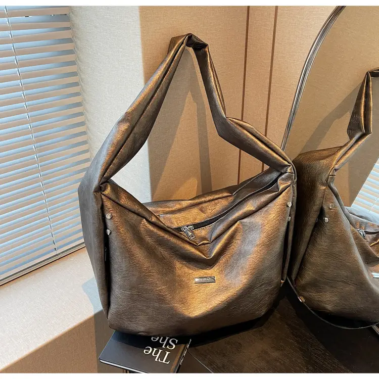 Women's Crossbody Tote Bag Brown Korean Style 2024 — feature 32