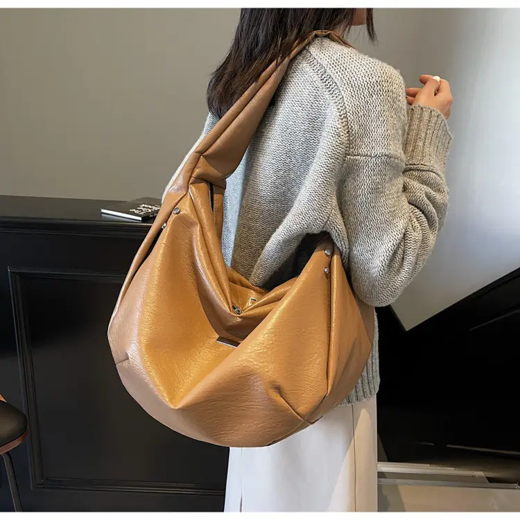 Women's Crossbody Tote Bag Brown Korean Style 2024 — feature 70