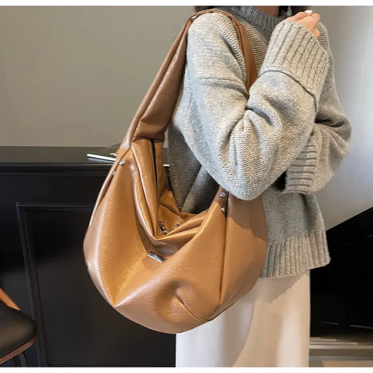 Women's Crossbody Tote Bag Brown Korean Style 2024 — feature 72
