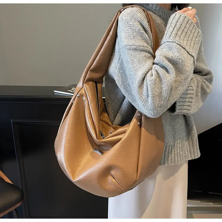 Women's Crossbody Tote Bag Brown Korean Style 2024 — feature 73