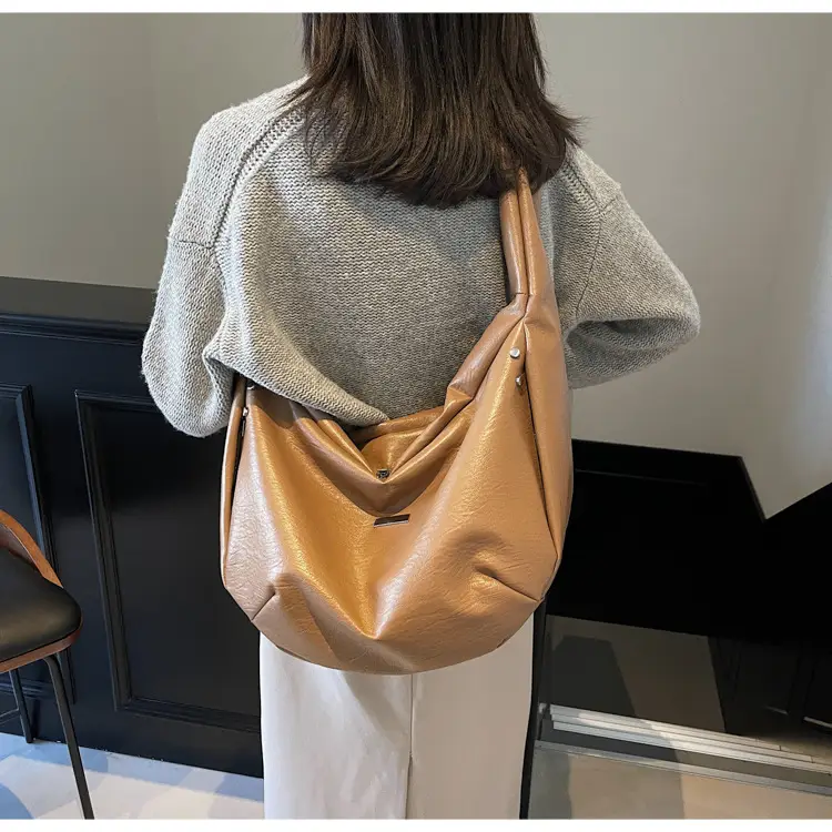 Women's Crossbody Tote Bag Brown Korean Style 2024 — feature 74