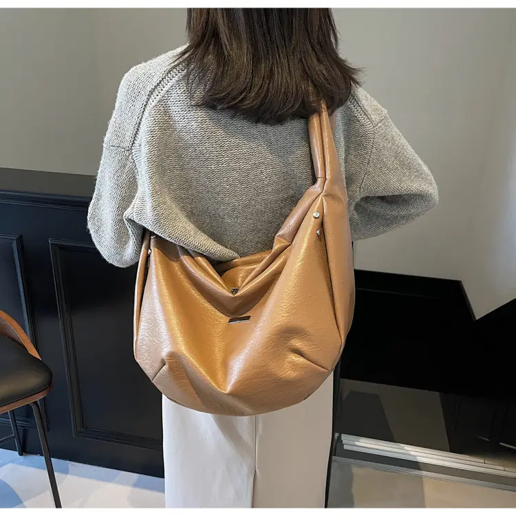 Women's Crossbody Tote Bag Brown Korean Style 2024 — feature 75