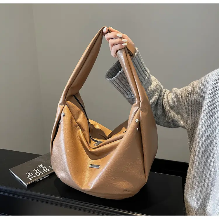 Women's Crossbody Tote Bag Brown Korean Style 2024 — feature 77