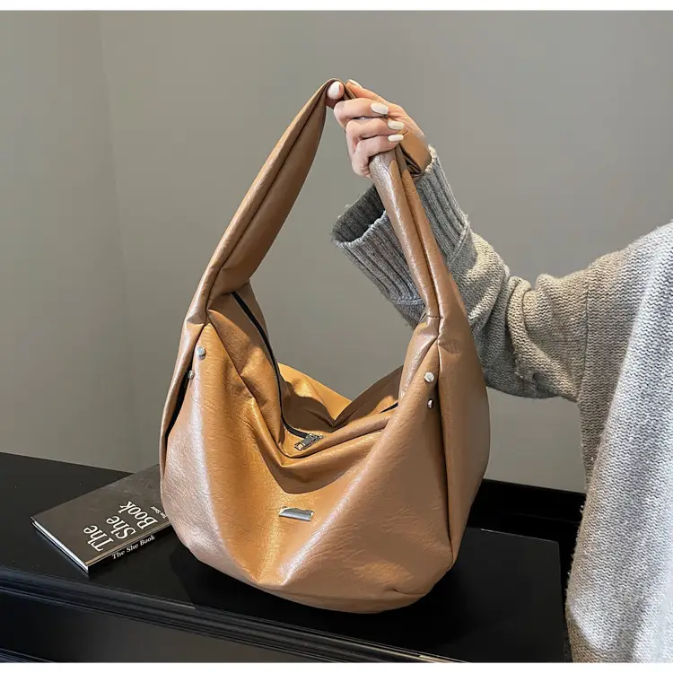 Women's Crossbody Tote Bag Brown Korean Style 2024 — feature 78