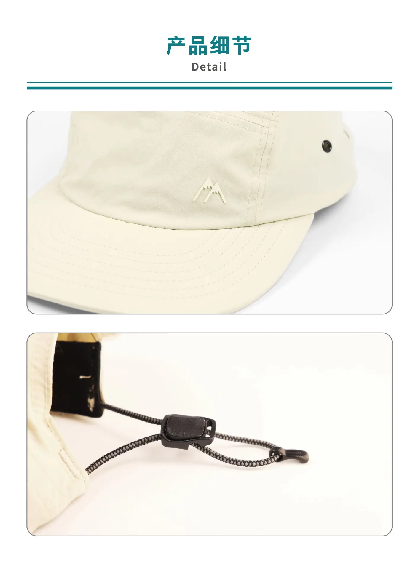 Men's New Japanese Lightweight Baseball Cap Grey — feature 10