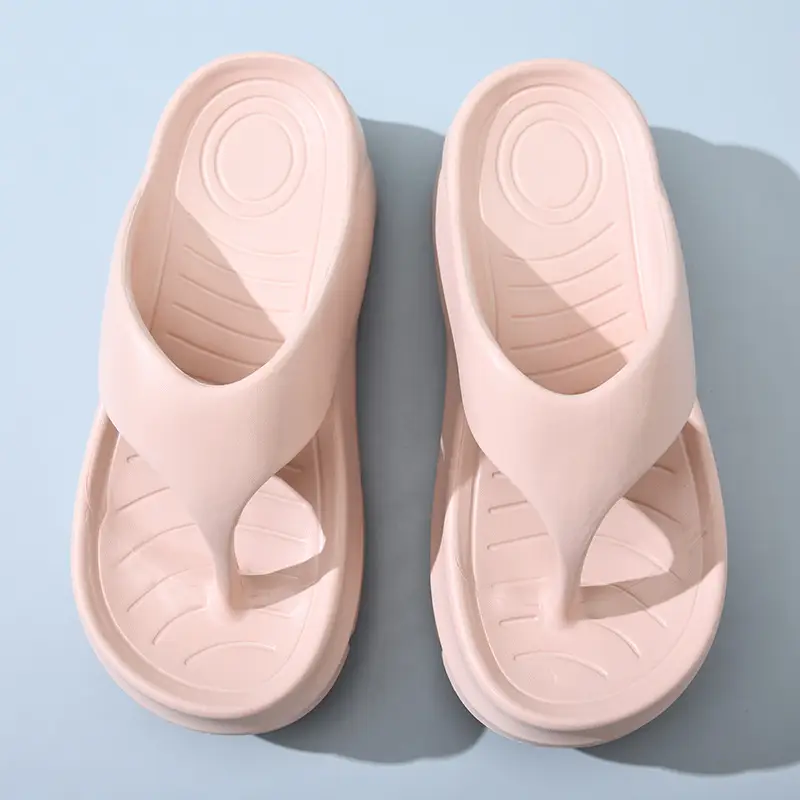 Women's Flip-Flops Summer Non-Stinky Foot Wear-Resistant Slippers EVA Home Non-Slip Wearing Heightened Shit-Treading Sandals - Image 8
