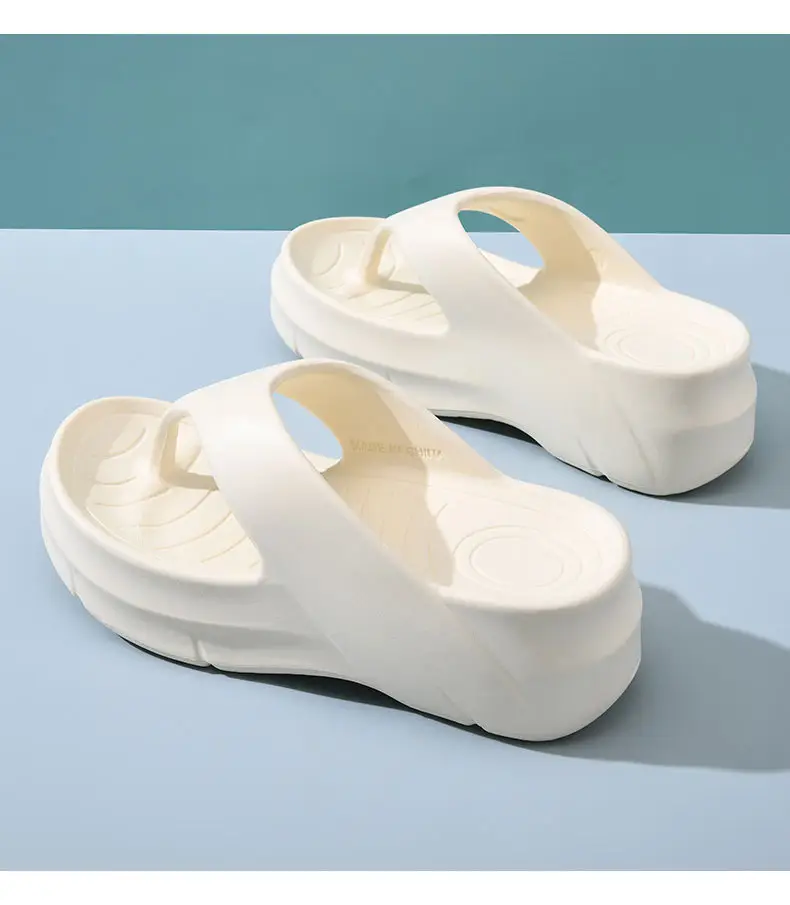 Women's Flip-Flops Summer Non-Stinky Foot Wear-Resistant Slippers EVA Home Non-Slip Wearing Heightened Shit-Treading Sandals — feature 19