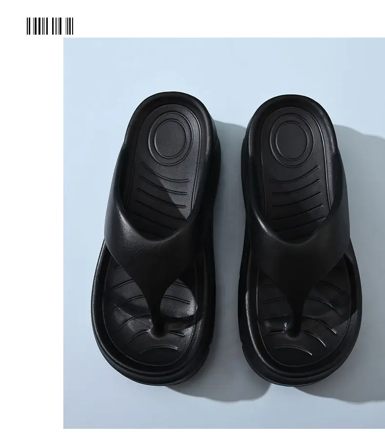 Women's Flip-Flops Summer Non-Stinky Foot Wear-Resistant Slippers EVA Home Non-Slip Wearing Heightened Shit-Treading Sandals — feature 24