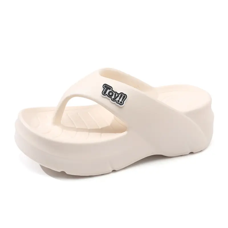 Flip-flops women's summer outdoor beach non-stinky feet sandals home wear-resistant height-increasing non-slip all-match high-end slippers - Image 9