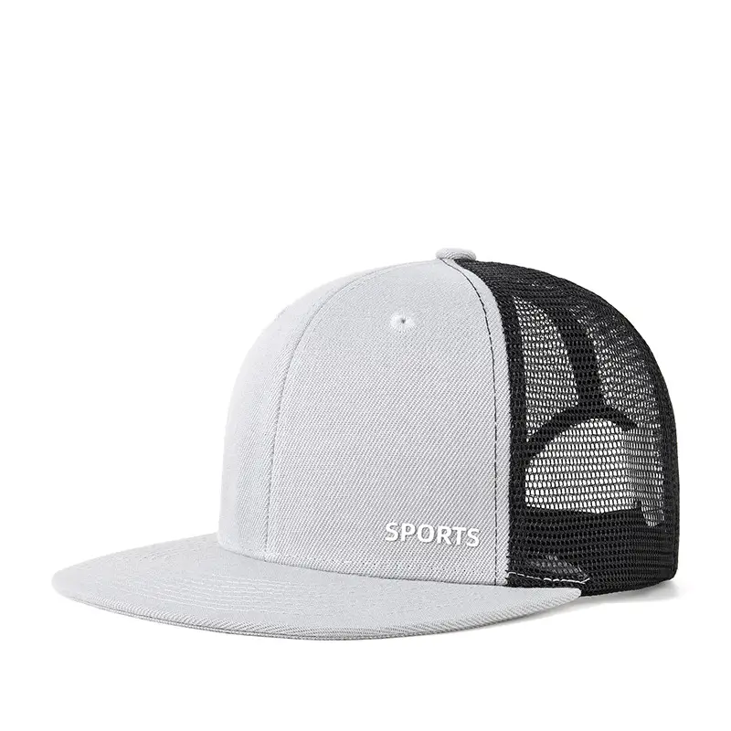 Black Mesh Sports Cap with Logo - Image 4
