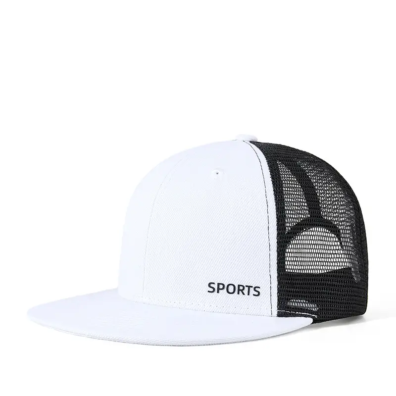 Black Mesh Sports Cap with Logo - Image 5