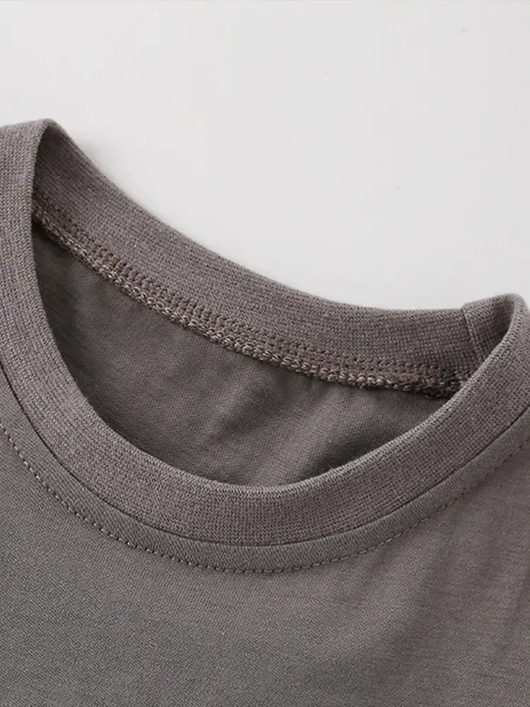 Malwee Boys Summer T-Shirt Grey Cotton Round Neck Casual - Image 3