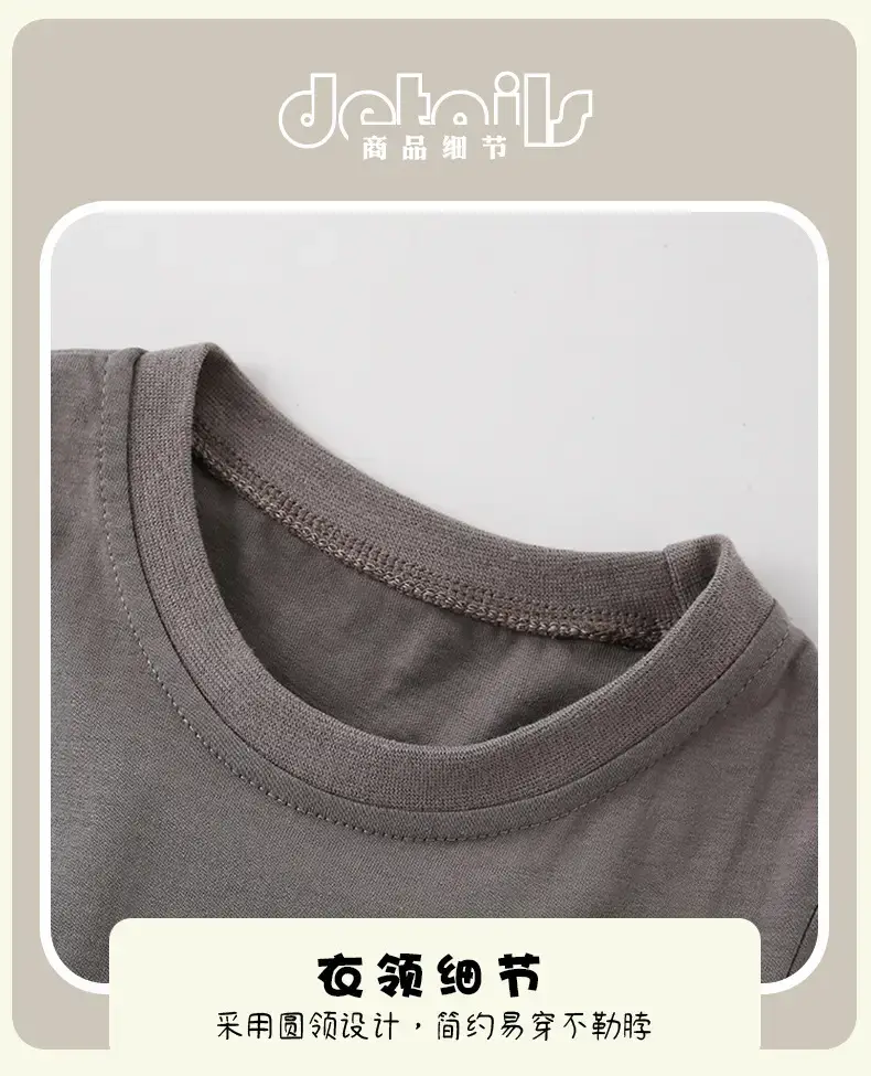 Malwee Boys Summer T-Shirt Grey Cotton Round Neck Casual — feature 7