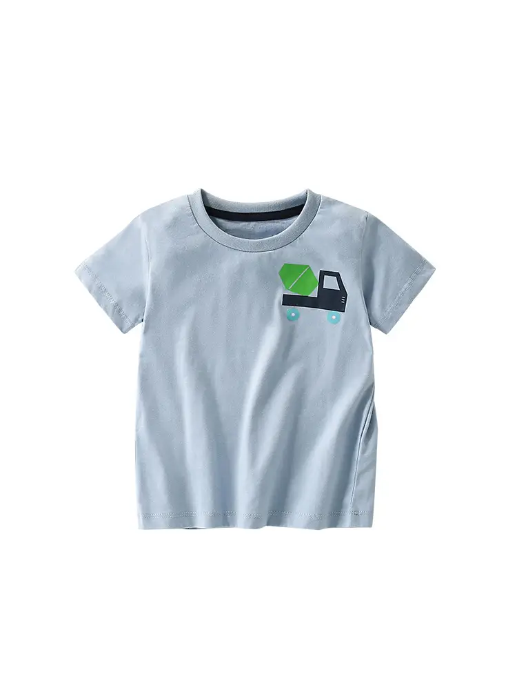 Malwee Boys Light Blue T-Shirt Summer Casual Round Neck - Image 6