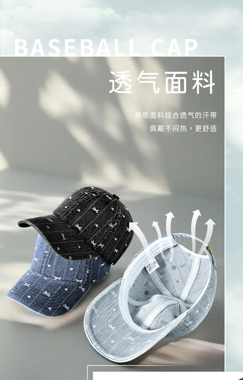 Korean Style Starry Denim Cap for Men Women — feature 10
