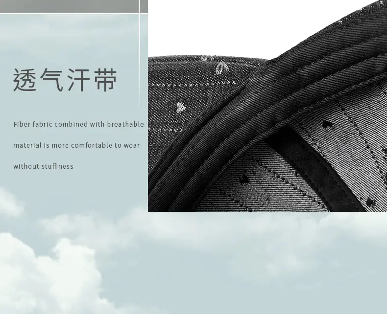 Korean Style Starry Denim Cap for Men Women — feature 11