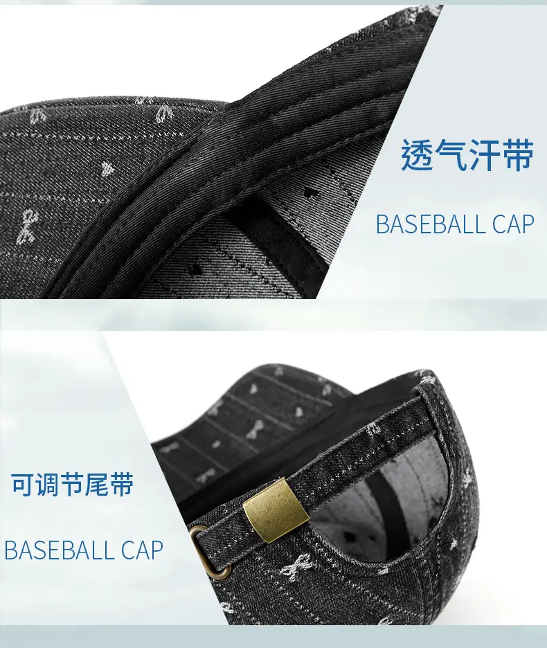 Korean Style Starry Denim Cap for Men Women — feature 27