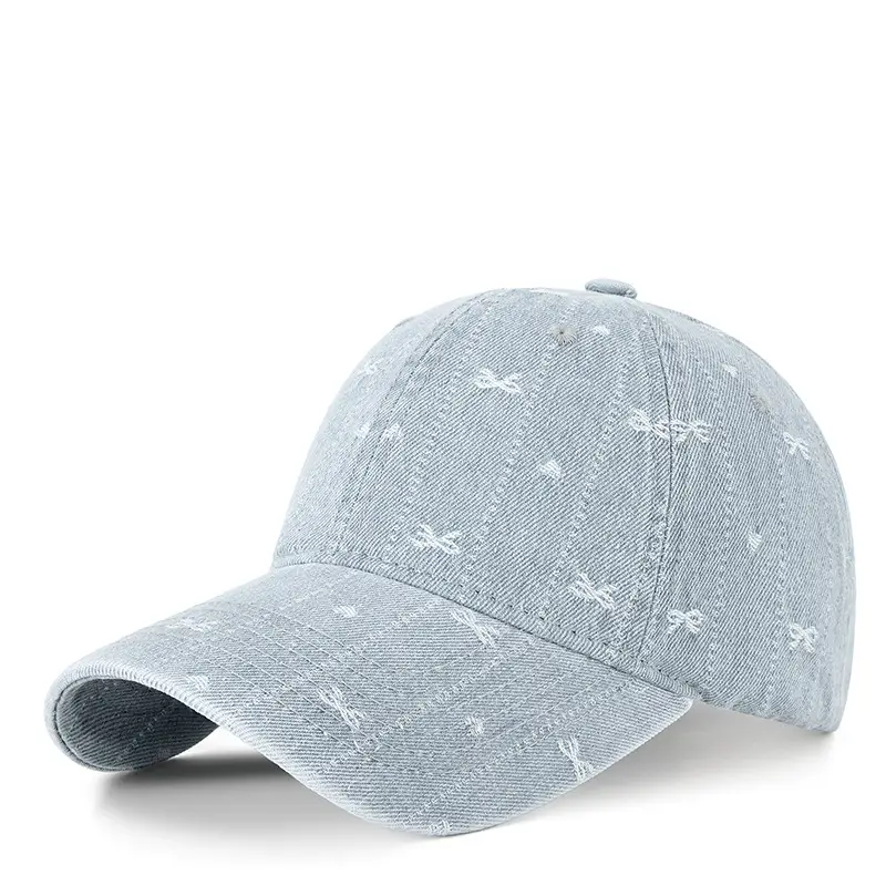 Korean Style Starry Denim Cap for Men Women - Image 3