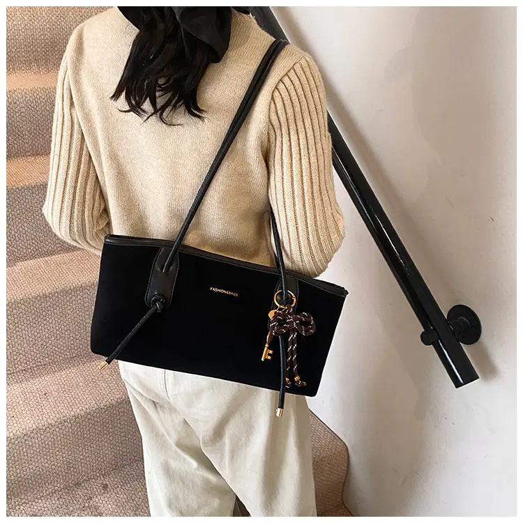 Black Crossbody Tote Bag for Women 2024 Winter Commute — feature 16