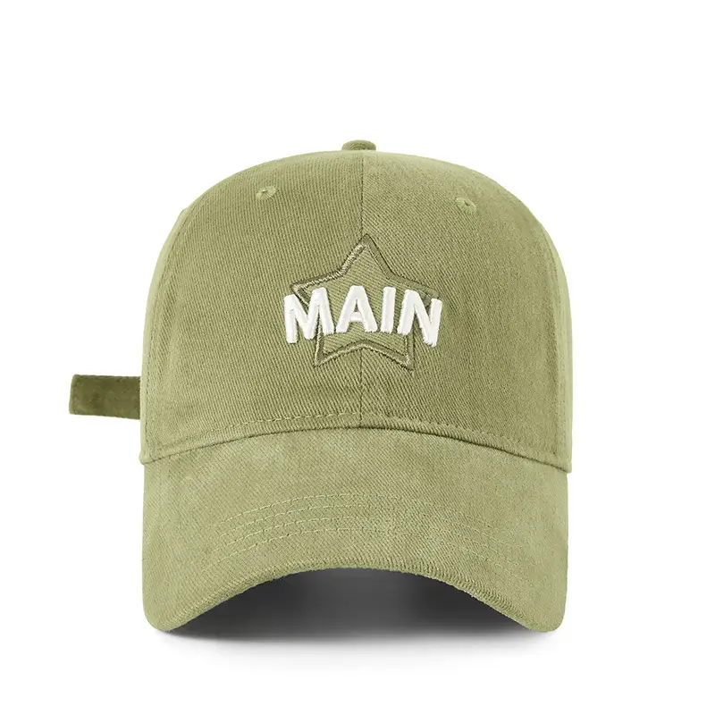 Main Star Logo Cycling Sun Hat Olive Green
