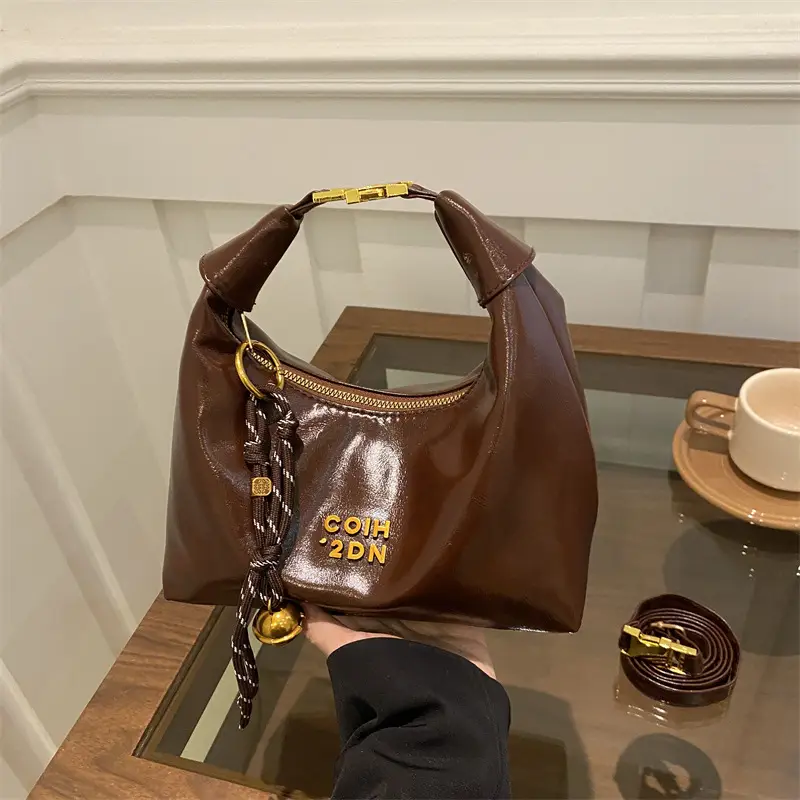 Korean Style Brown Shoulder Bag Women 2024 - Image 5