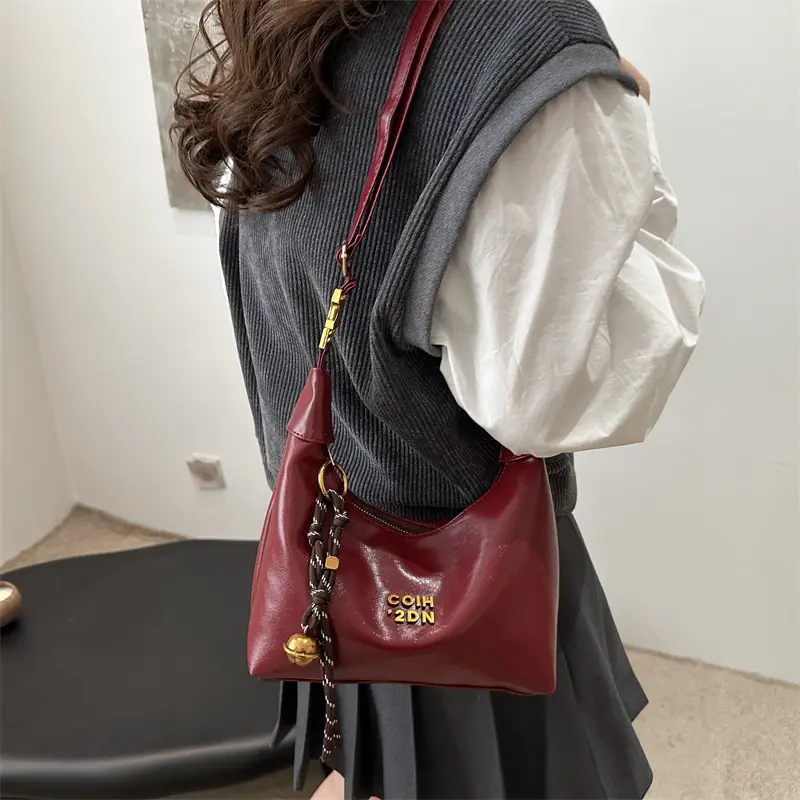 Korean Style Brown Shoulder Bag Women 2024 - Image 6