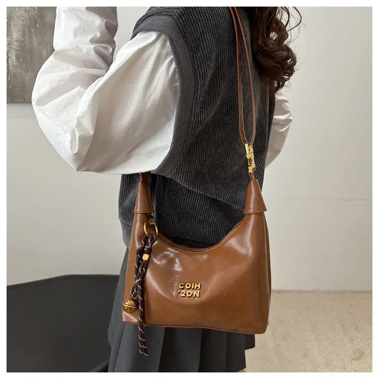 Korean Style Brown Shoulder Bag Women 2024 — feature 12