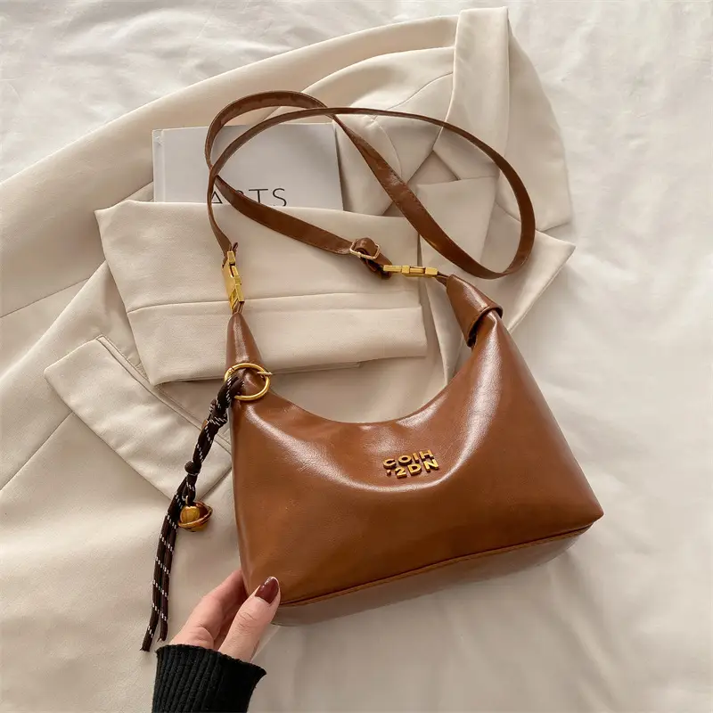 Korean Style Brown Shoulder Bag Women 2024 - Image 3