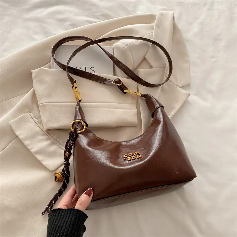 Korean Style Brown Shoulder Bag Women 2024 - Image 4