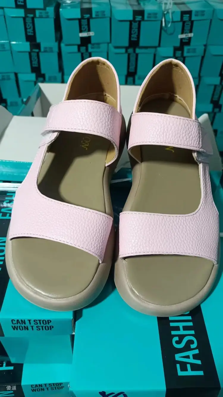 Women's White Flat Roman Sandals 2025 Summer - Image 3