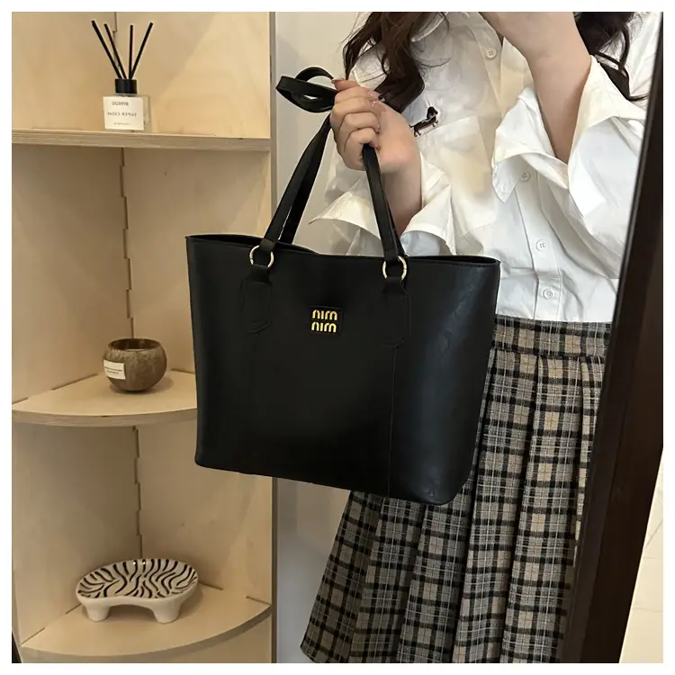 Women Vintage Brown Leather Tote Bag Large Capacity 2024 — feature 20