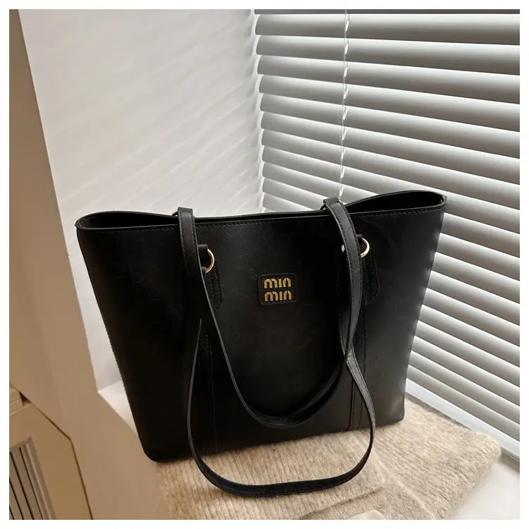 Women Vintage Brown Leather Tote Bag Large Capacity 2024 — feature 8