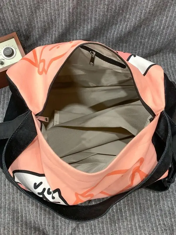 Cartoon Cartoon Print Travel Bag Large Capacity