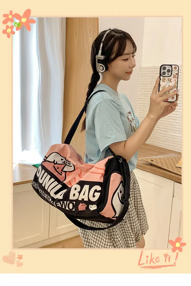 Cartoon Cartoon Print Travel Bag Large Capacity — feature 1