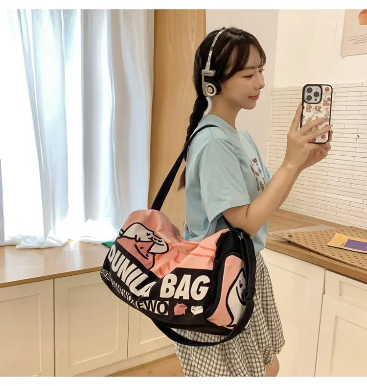 Cartoon Cartoon Print Travel Bag Large Capacity — feature 14