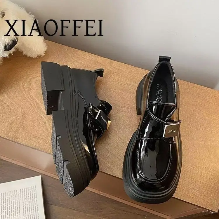 College Style Joker Small Leather Shoes Women's 2025 Spring New Work Loafers Mary Jane British Style Platform Shoes - Image 5