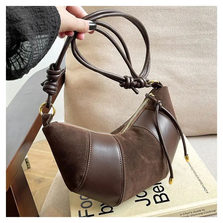 Brown Crossbody Phone Storage Bag with Detachable Strap — feature 13