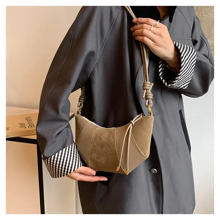 Brown Crossbody Phone Storage Bag with Detachable Strap — feature 26