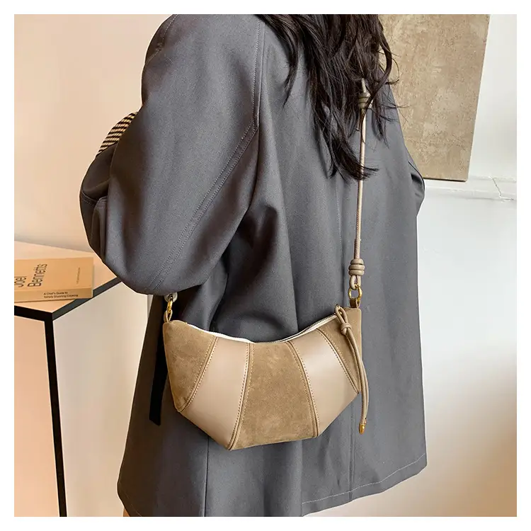 Brown Crossbody Phone Storage Bag with Detachable Strap — feature 28