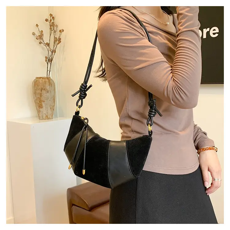 Brown Crossbody Phone Storage Bag with Detachable Strap — feature 29