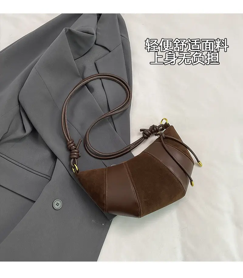 Brown Crossbody Phone Storage Bag with Detachable Strap — feature 4