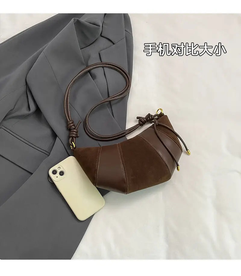 Brown Crossbody Phone Storage Bag with Detachable Strap — feature 5