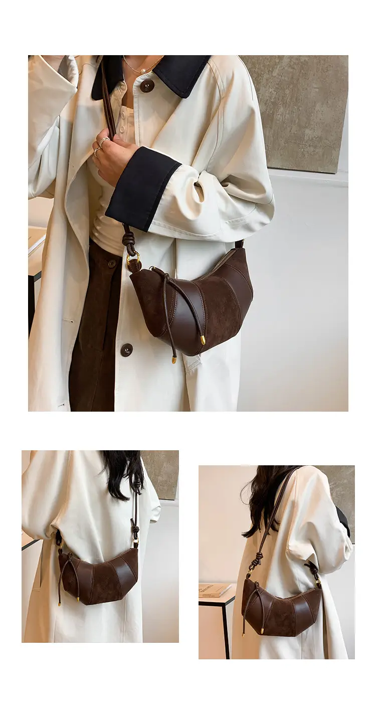 Brown Crossbody Phone Storage Bag with Detachable Strap — feature 8