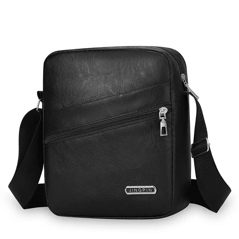 Men's Brown Crossbody Bag Large Capacity Single Shoulder - Image 2