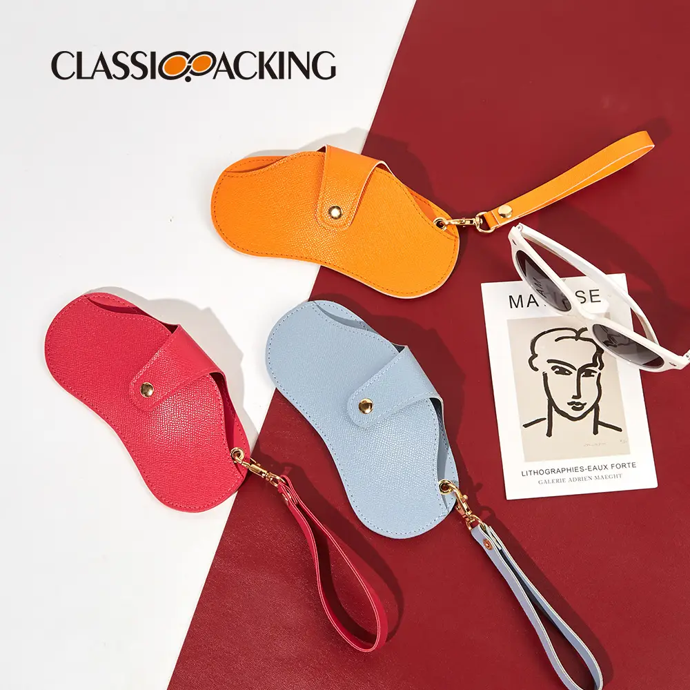 Portable Sunglasses Protective Bag Red Blue Orange - Image 2