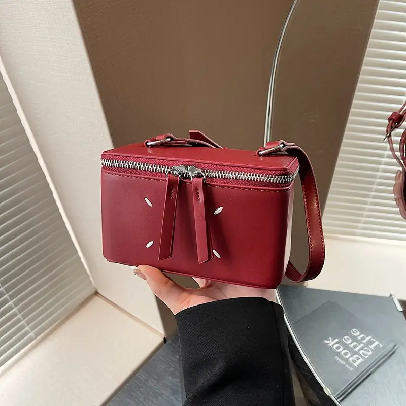 Women's Match Square Box Bags Red 2025 - Image 4