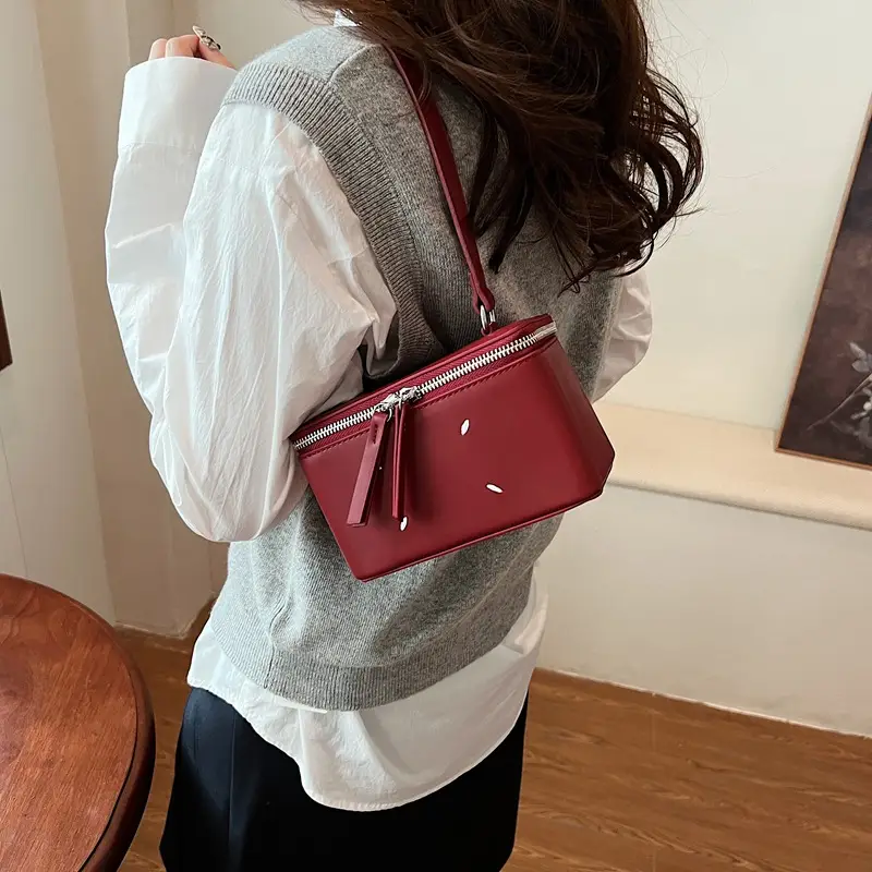 Women's Match Square Box Bags Red 2025 - Image 5